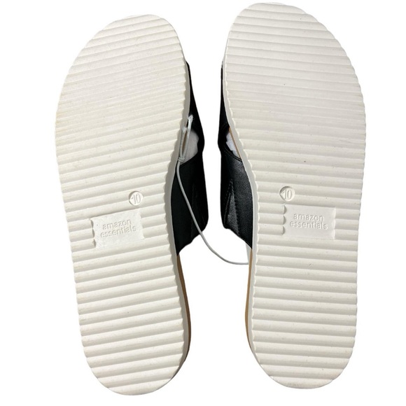 NIB Amazon Essentials Criss Cross Sport Sandals Size 10 Black - Picture 3 of 5